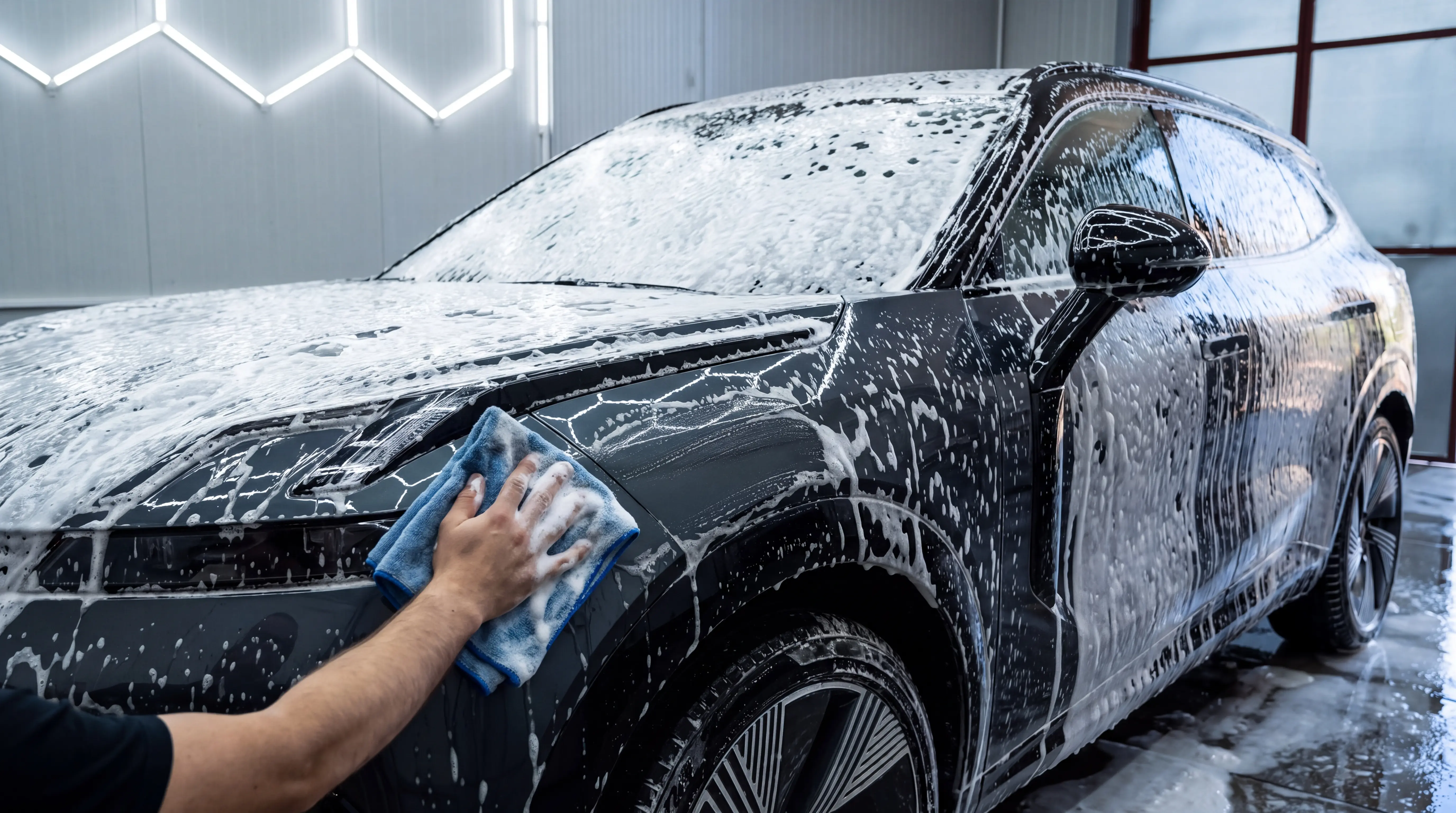 Rửa xe thủ công tại Chương Huyền Automyčka Sapa